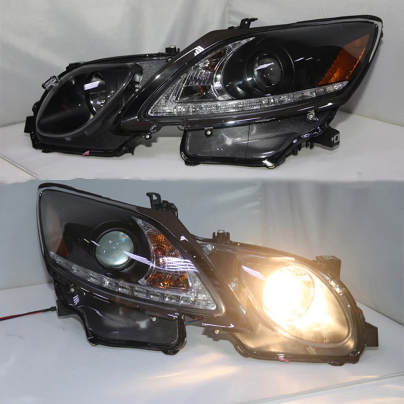 

For Lexus GS300 GS350 GS430 GS450 2006-2011 Year LED Front Head Lamp Assembly Headlight Smoke Black