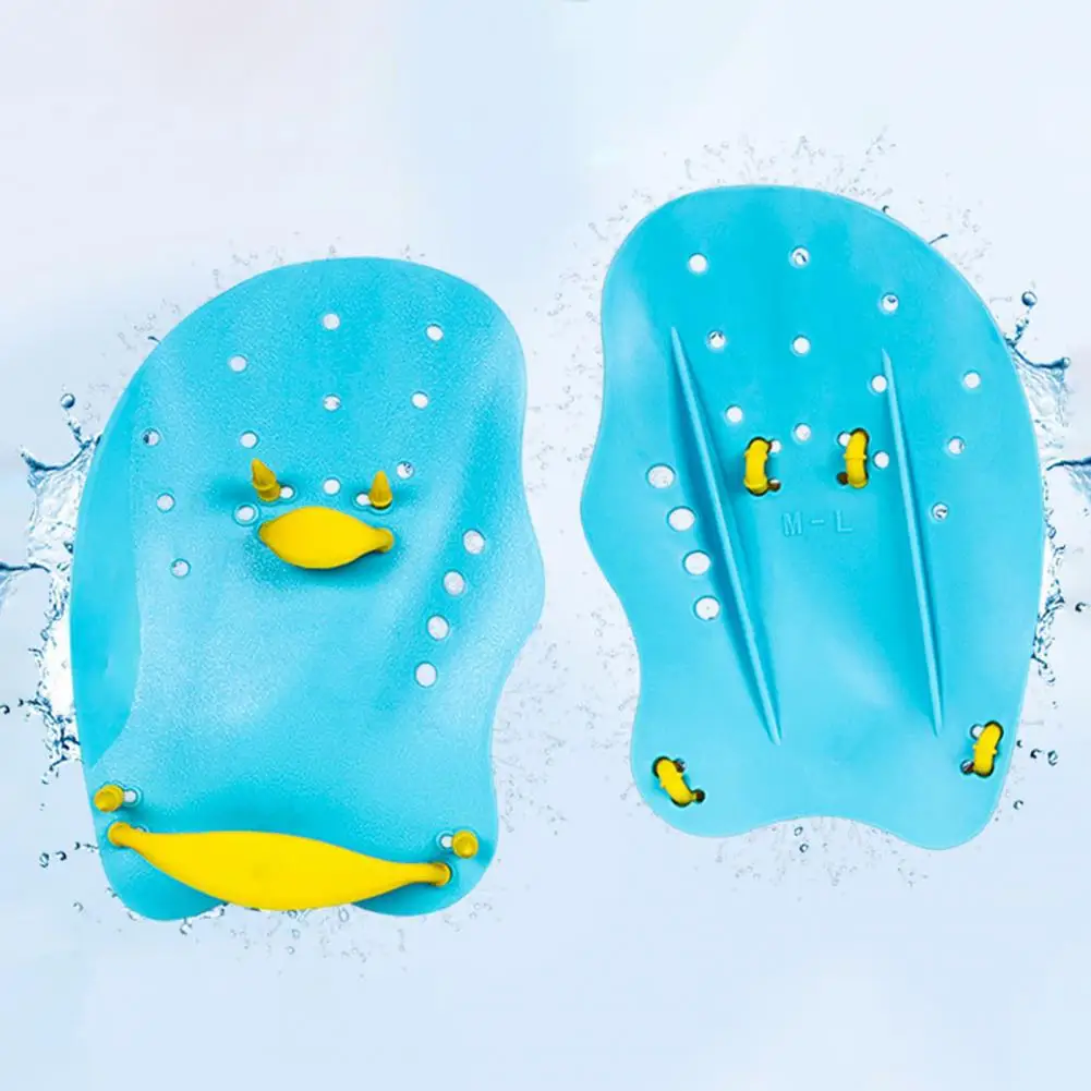 

1 Pair Palm Flippers Silicone Finger Webbed Gloves Professional Adult Children Finger Webbed Gloves Improve Swimming Speed