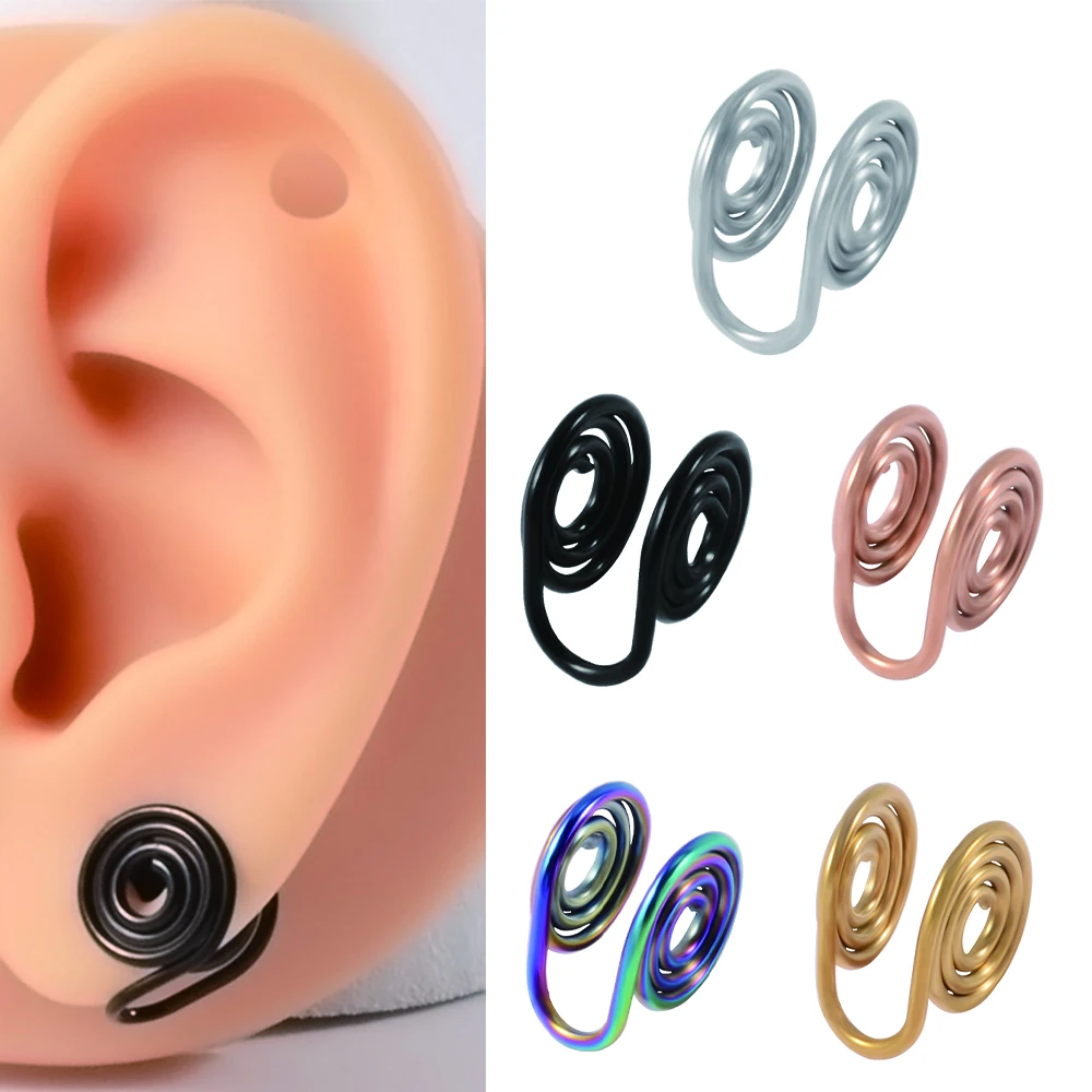 1PC 361L Surgical Steel Cartilage Helix Fake Piercing Jewelry Musical