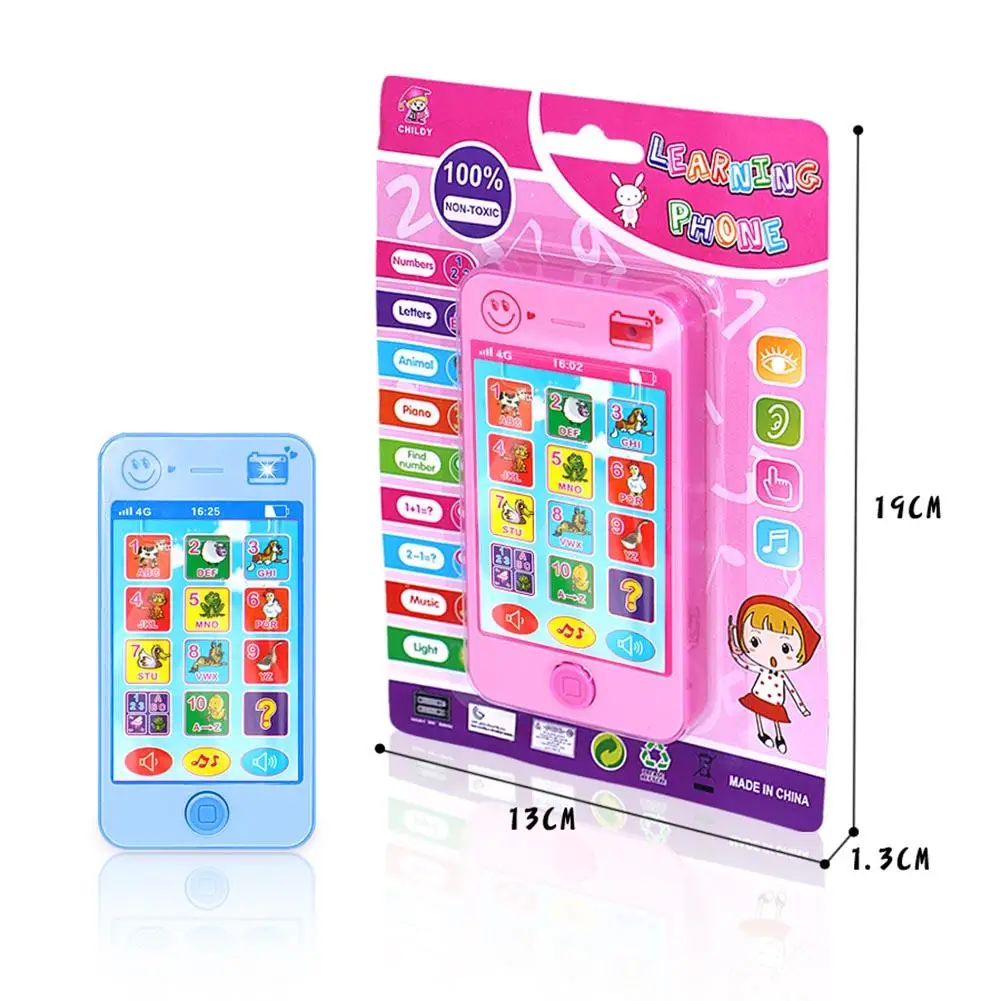 Baby Early Learning&Training Machines toy phone Russian language animal sounds kids  educational musical Phone For Children 5