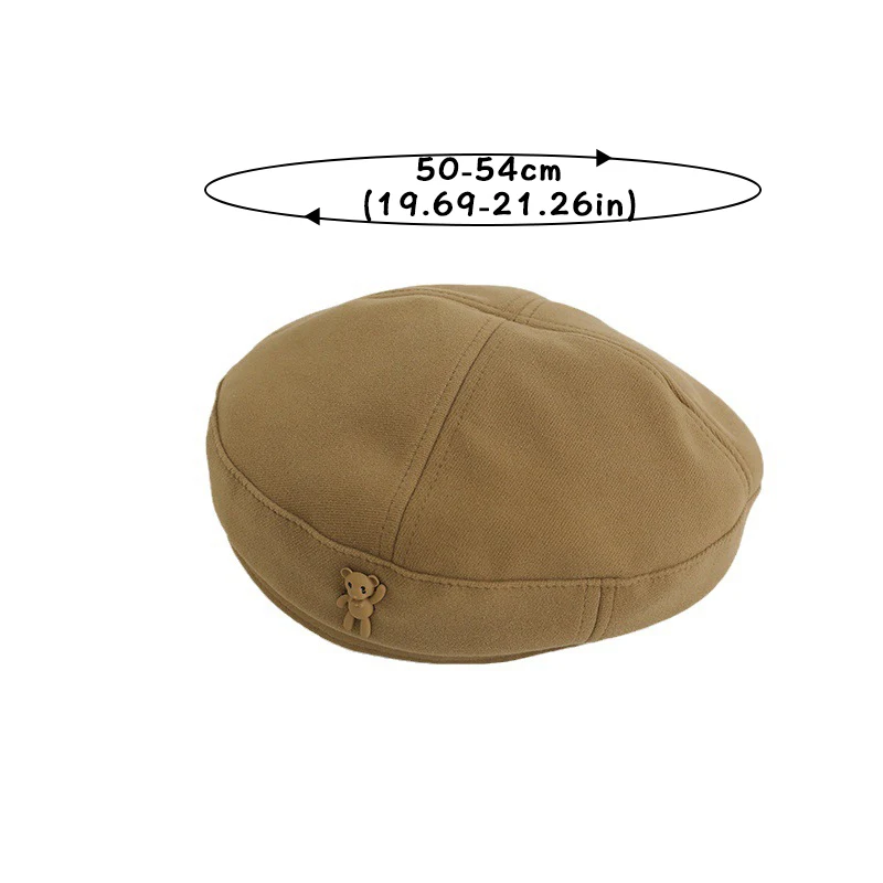 Baby Hat Solid Color Beret Beanie Cap for Toddler Boy Girl Autumn Winter Warm Kids Artist Painter Caps