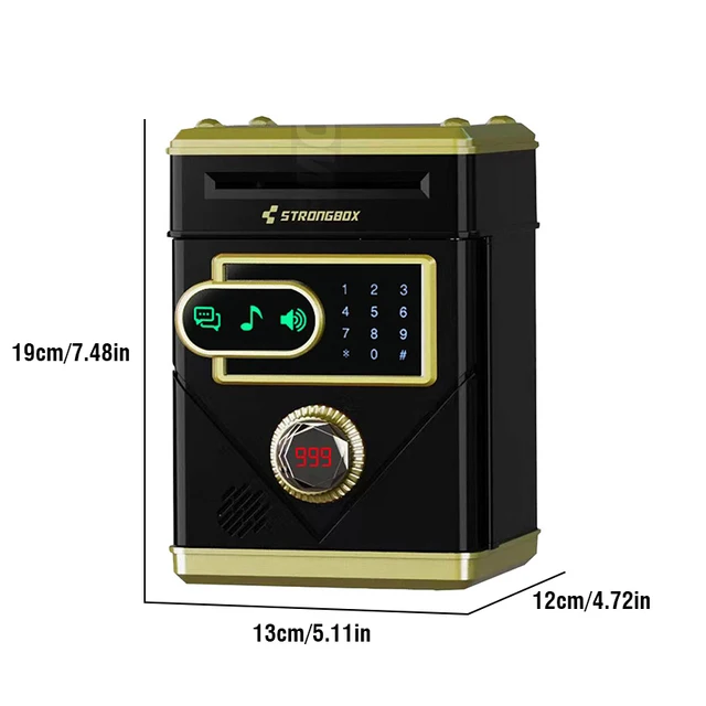 Children Touch Screen Piggy Bank Automatic Counting Kids Toy Cartoon Money Box To Save Coin Capacity Saving Money Birthday Gfit 6