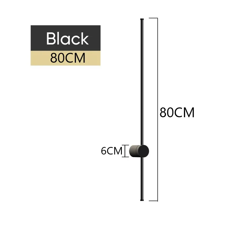 

Современная настенная лампа в скандинавском стиле, длинная лампа для гостиной, спальни, прикроватного столика, декоративный светильник для ванной, зеркала, лестницы, минималистичный дизайн, осветительные приборы