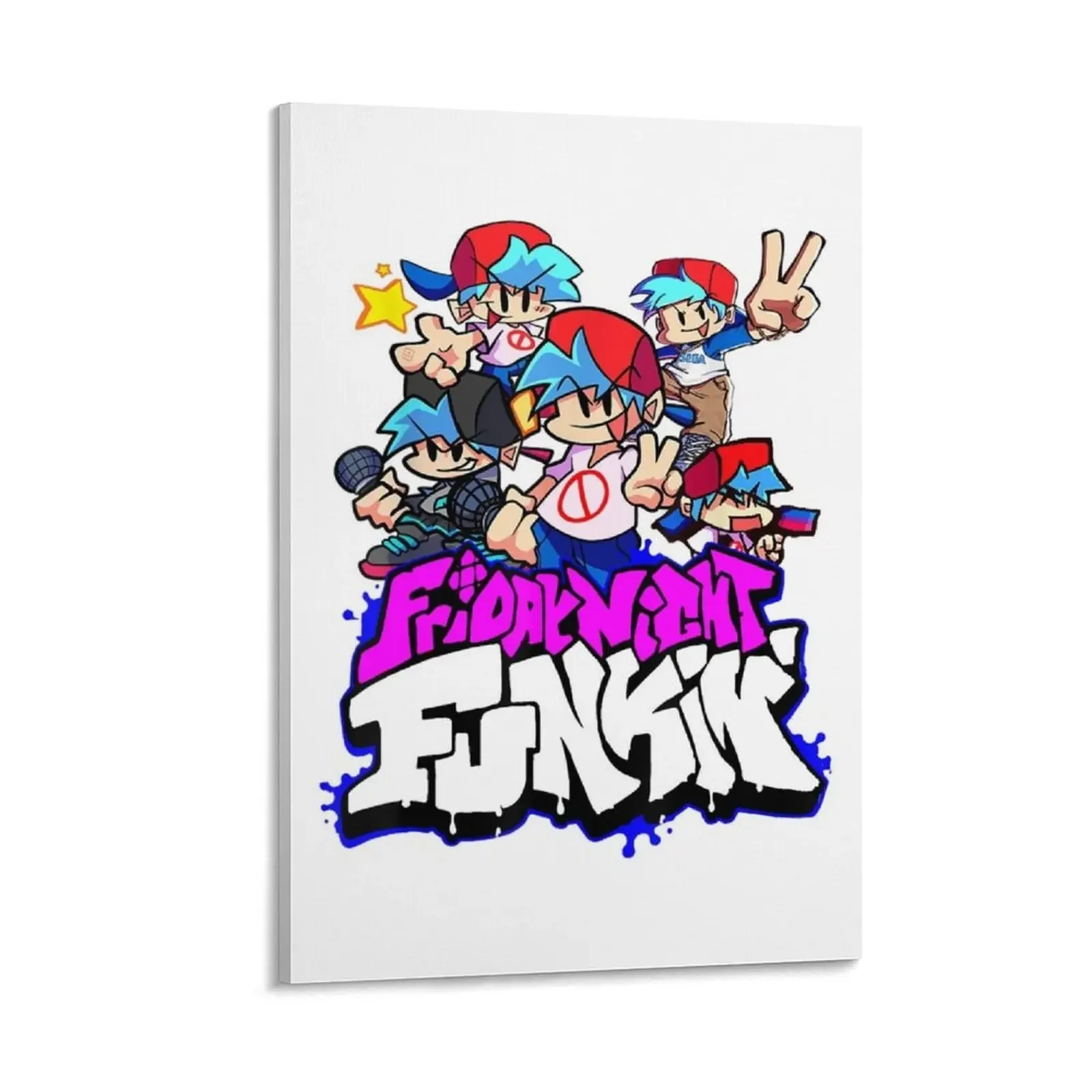 

Friday Night Funkin' Boyfriend Character Canvas Painting bedrooms decorations ornaments for home luxury home decor