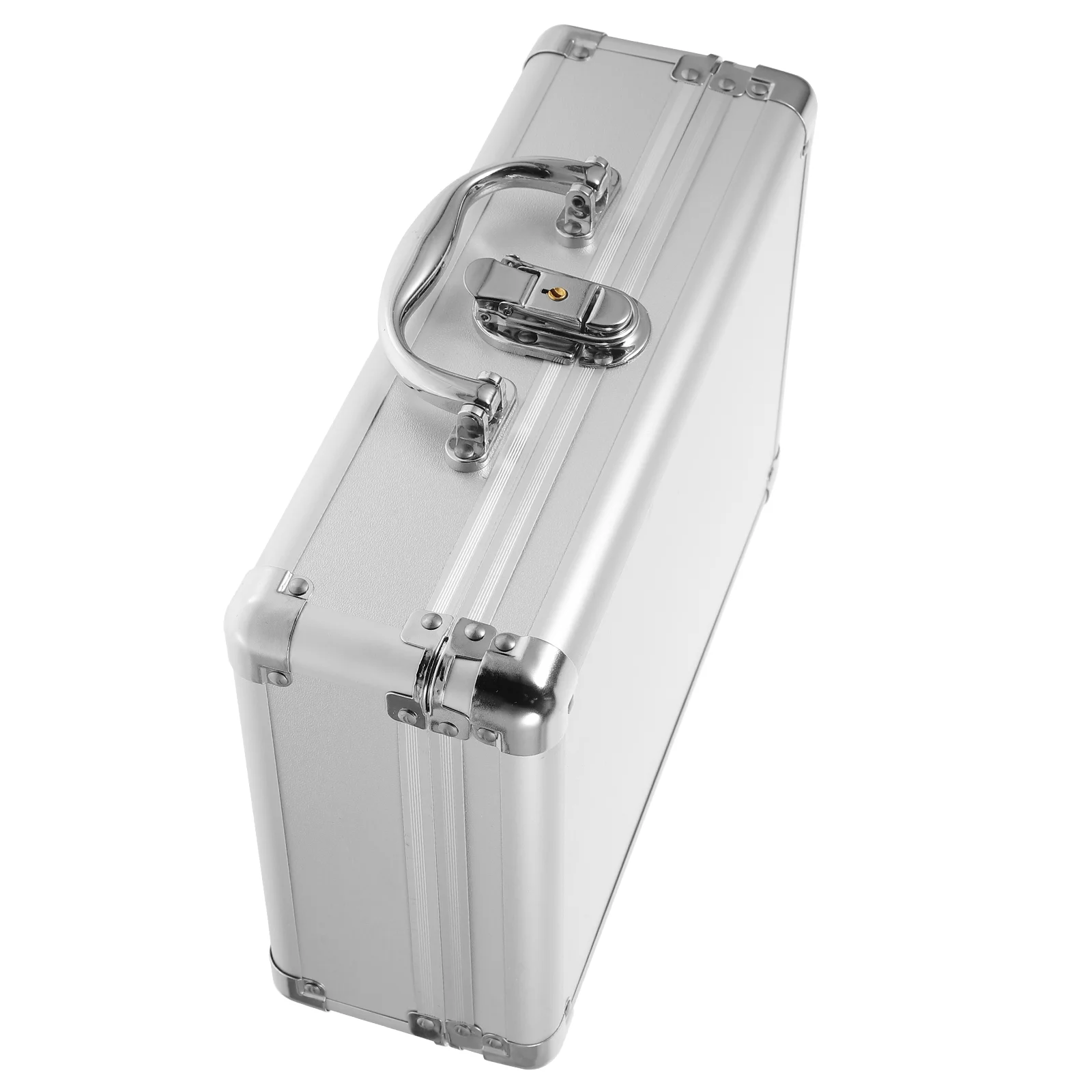 Aluminum Alloy Briefcase Small Password Lock Tool Case Portable Workstation Men Metal Storage Box Hand Luggage