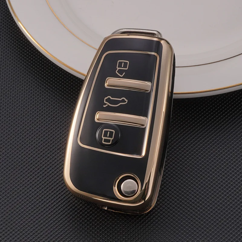 

TPU Car Key Case fob Cover For Chery ARRIZO7 E3 E5 A3 A5 Tiggo 2 3 5 3X Fulwin2 Eastar 3 Buttons Keyless Protect Auto Accessorie