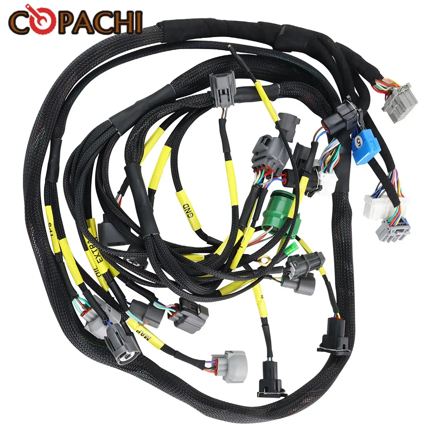 

1PC Budget D/B-series Tucked Engine Harness For Honda Civic Integra B16 B18 D16 PQY-FIC30 CNCH-OBD1-1 OBD1