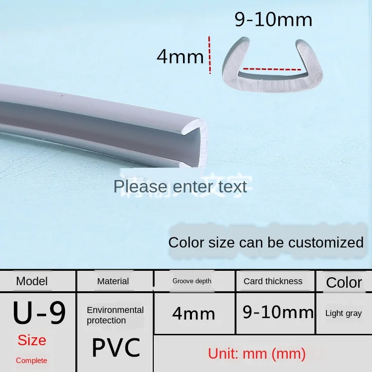 U Edge Banding Veneer - Soft PVC Edgeband in Assorted Colors and Sizes