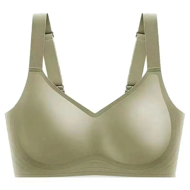 Womens Bra Traceless One Piece No Steel Ring Gathered Lateral Collection Anti Sagging Comfortable