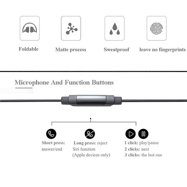 Original Audio Technica ATH-AR1IS Wired Earphone With Remote Control With Mic Music Headphones Lightweight Folding Headset 4