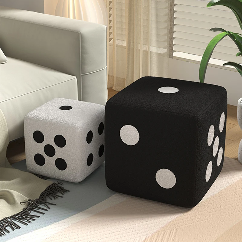 Wooden dice stool hot sale