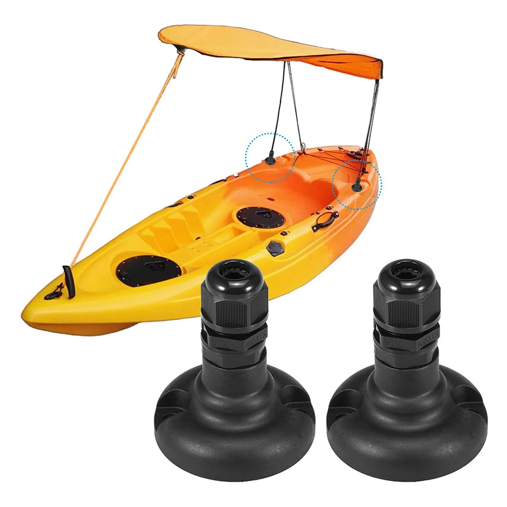 2Pcs Kayak Canopy Mounting Base Hardware For Boat Kayak Inflatable Boats Canoes Sunshade Canopy Accessories bimini mounting kit for inflatable boat
