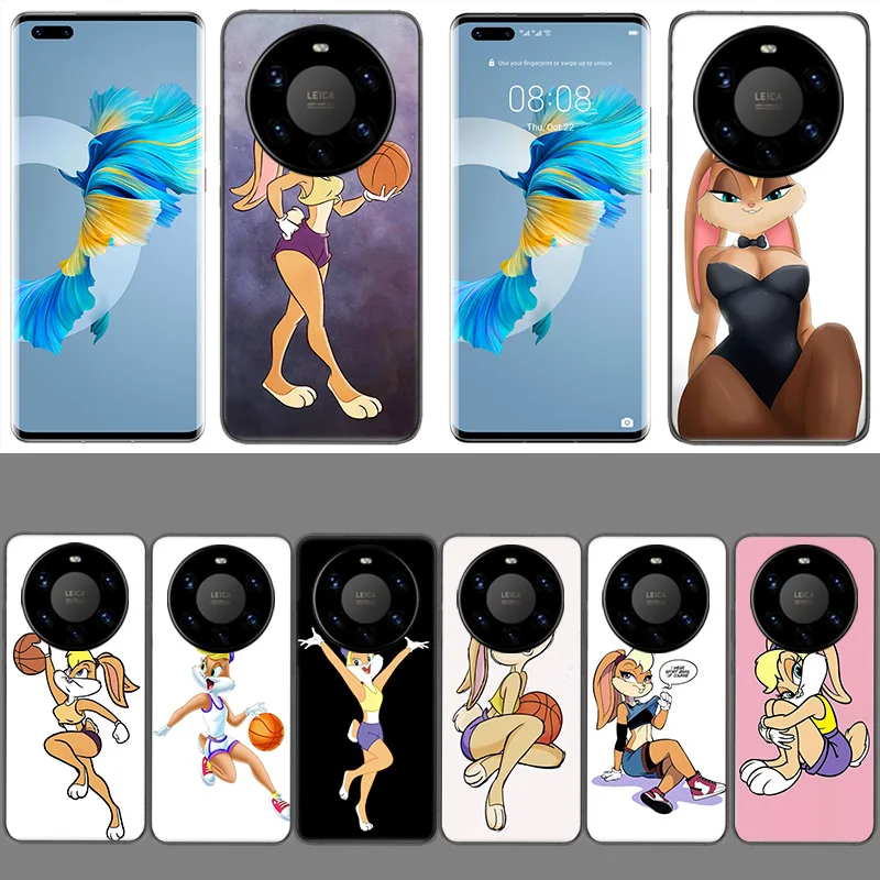 F-Fashion C-Мультяшные Багги B-Кролик Банни чехол для телефона Huawei P40 P30 Lite P50 P20 P10 Mate 40 30 20 10 Pro ТПУ чехол