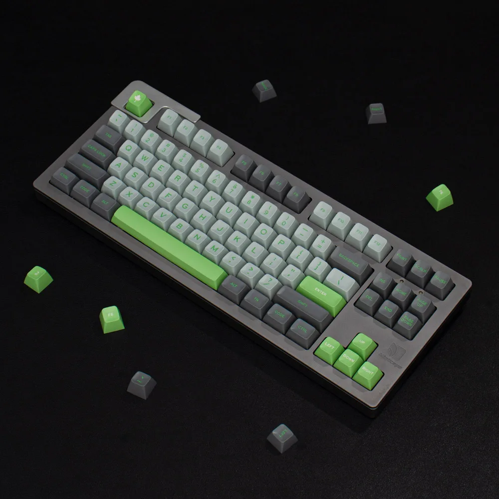 

172 Keys Double Shot Keycaps Lime SA Profile For Keyboard Kit Full TKL ISO GMK Mechanical Gaming Keyboard 61/64/68/75/84/87