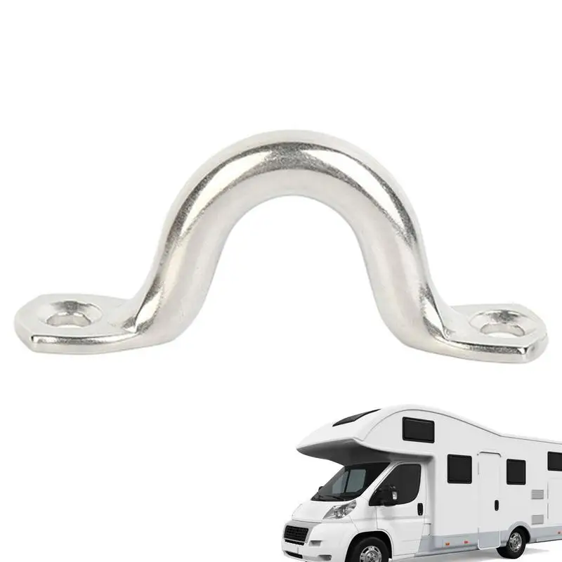 Stainless Steel Back Small Handle Hump Marine Bow Yacht Handle Fixed Door Handle Buckle Silver RV Engines Accessories