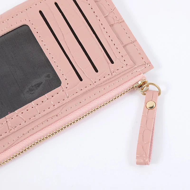 Women's Card Wallet New Design Multi-Card Slots Small Fresh Cute Student Mini Wallet Female Fashion Clutch Purse with Zipper