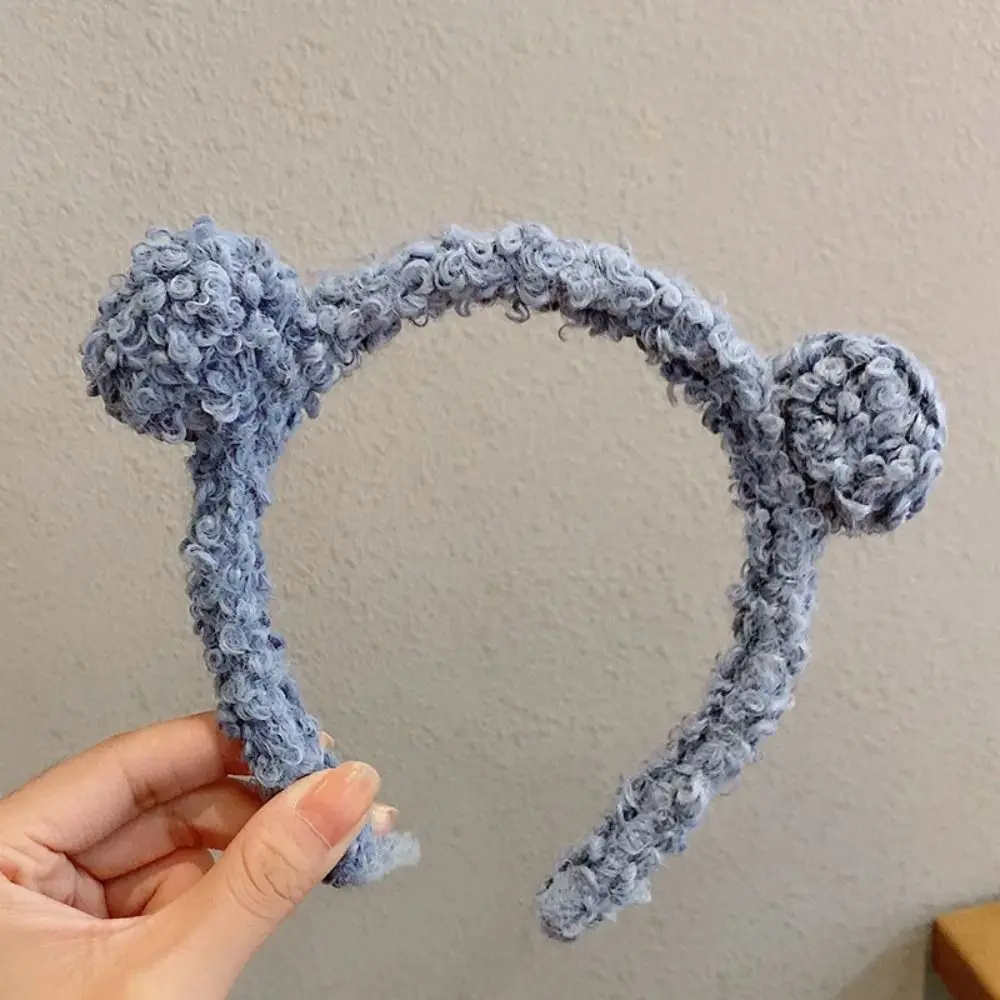 Mode Mädchen Nette Bär Ohren Plüsch Haar Hoops für Kinder Frauen Schöne Haarbänder Stirnband Kinder Winter Trendy Haar Zubehör – Detail 7