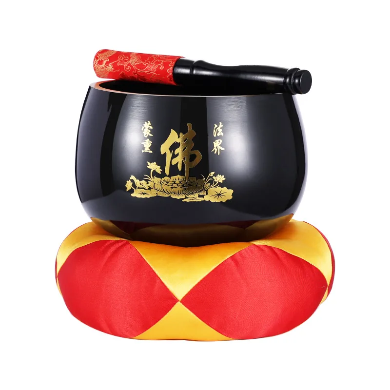 Creative Handmade Tibetan Singing Bowl Set, Brass Buddhist Artifacts, Decorative-Wall-dishes, Resonance Healing Meditation, 1Pc