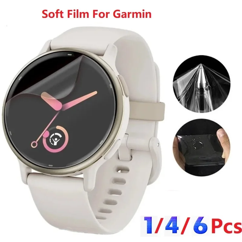 

Защита экрана часов для Garmin Vivoactive 5 4 4s 3, Гидрогелевая пленка для умных часов, не стекло для Vivoactive 4 4s 3 5, аксессуары