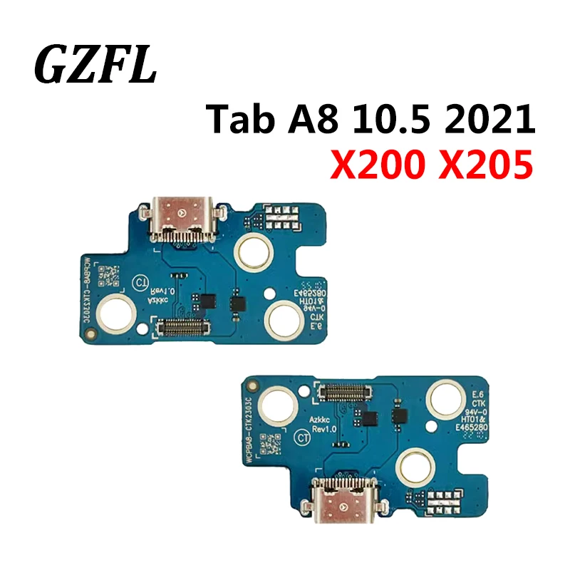 

New For Samsung Galaxy Tab A8 10.5 2021 X200 X205 USB Micro Charger Charging Port Dock Connector Microphone Board Flex Cable