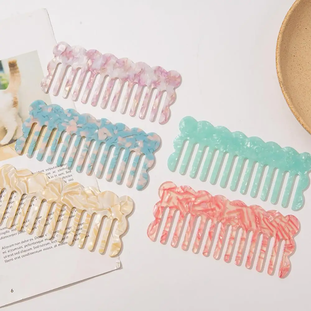 Description Picture 2 of item1PCS Fashion Acetate Anti-static Hair Combs Comfortable Tortoise Shell Hairdressing Comb Hair Cutting Brush Hair Styling Tools