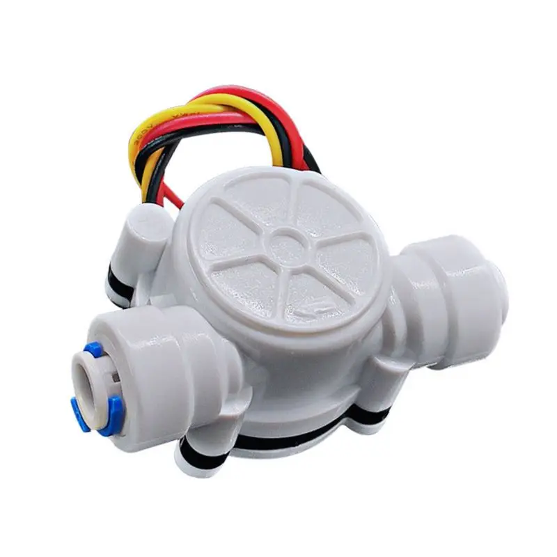 Multifunctional 2 Points PE Pipe Water Flow Sensor Hall Flowmeter Easy to Install G 1/4" Fast Connection Interface 87HB water flow sensor