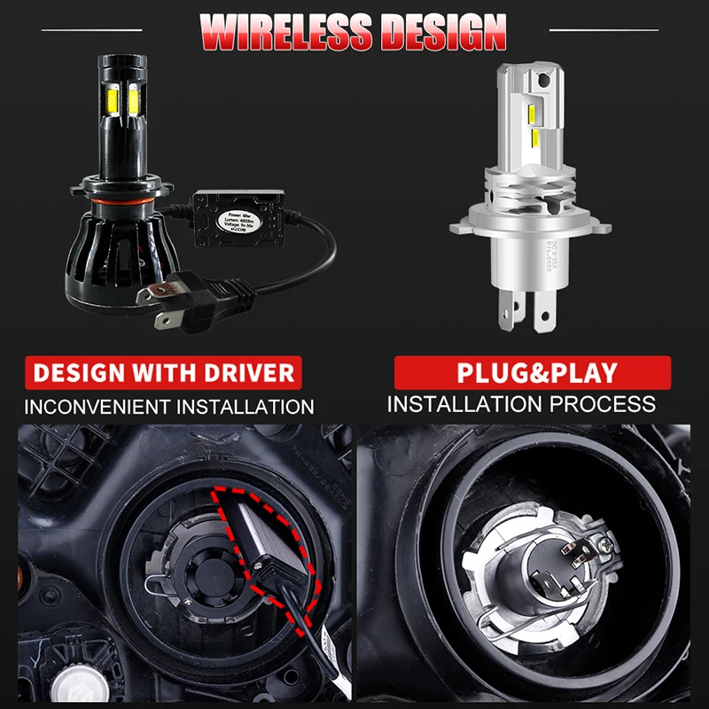LED Car Lights LED Lights LED Bulbs LED Headlights LED Car Headlights 25000LM 110W H7 For Car