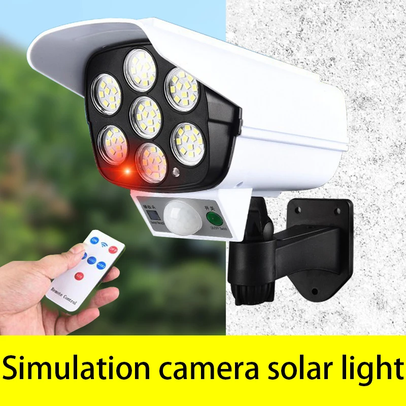 

New solar wall light simulation surveillance fake camera human body infrared induction garden light garden light spotlight