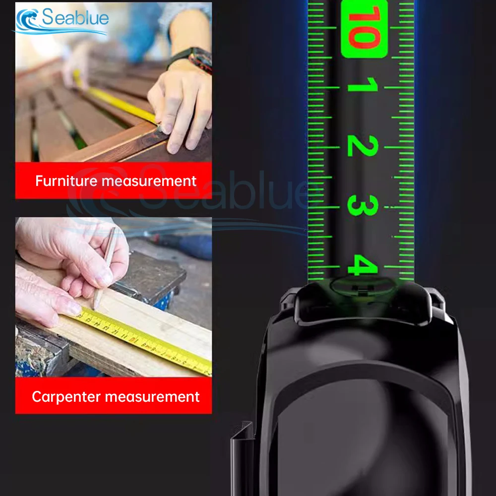 Tape Measure Fluorescence Wear Resistant Thickened Portable 10/7.5M