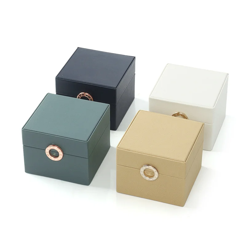 New Fashion PU Leather Bead Bracelet Jewelry Storage For Femal Ring Earring Pendent Bracelet Jewelry Box