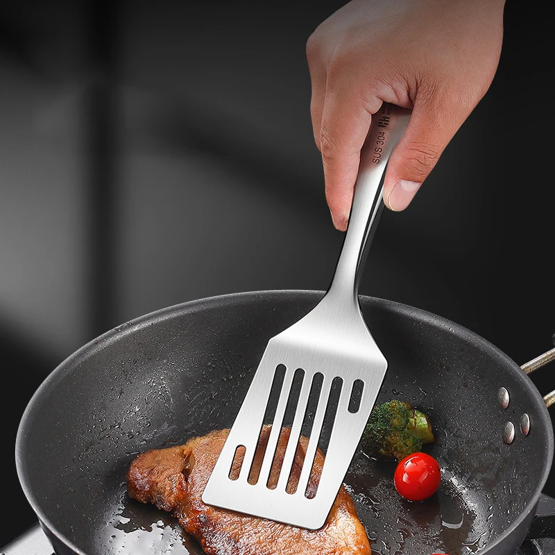 Cuisine Spatula Spoon BBQ Stainless Steel Shovel Ware Frying Pizza Beef Turner Kitchen Tools Gadget Cocina Accessories Kuchnia