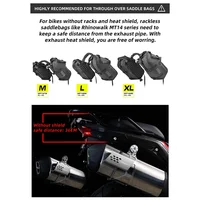 Rhinowalk Motorcycle Exhaust Pipe Protector Heat Shield Cover Universal Motor Guard Anti-Scalding Cover Accessories F 2