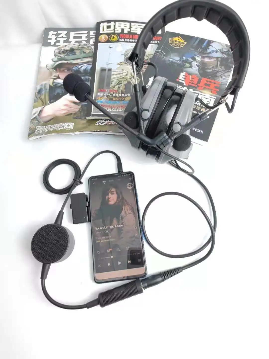TS TAC-SKY TCI PTT Tactical Headset Accessory PTT Adapter for Hearing Protection COMTAC SORDIN Walkie Talkie Headset