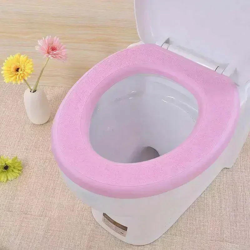 Waterproof Soft Toilet Seat Cover Bathroom Washable Closestool Mat Pad Cushion O-shape Bidet Cover Accessories