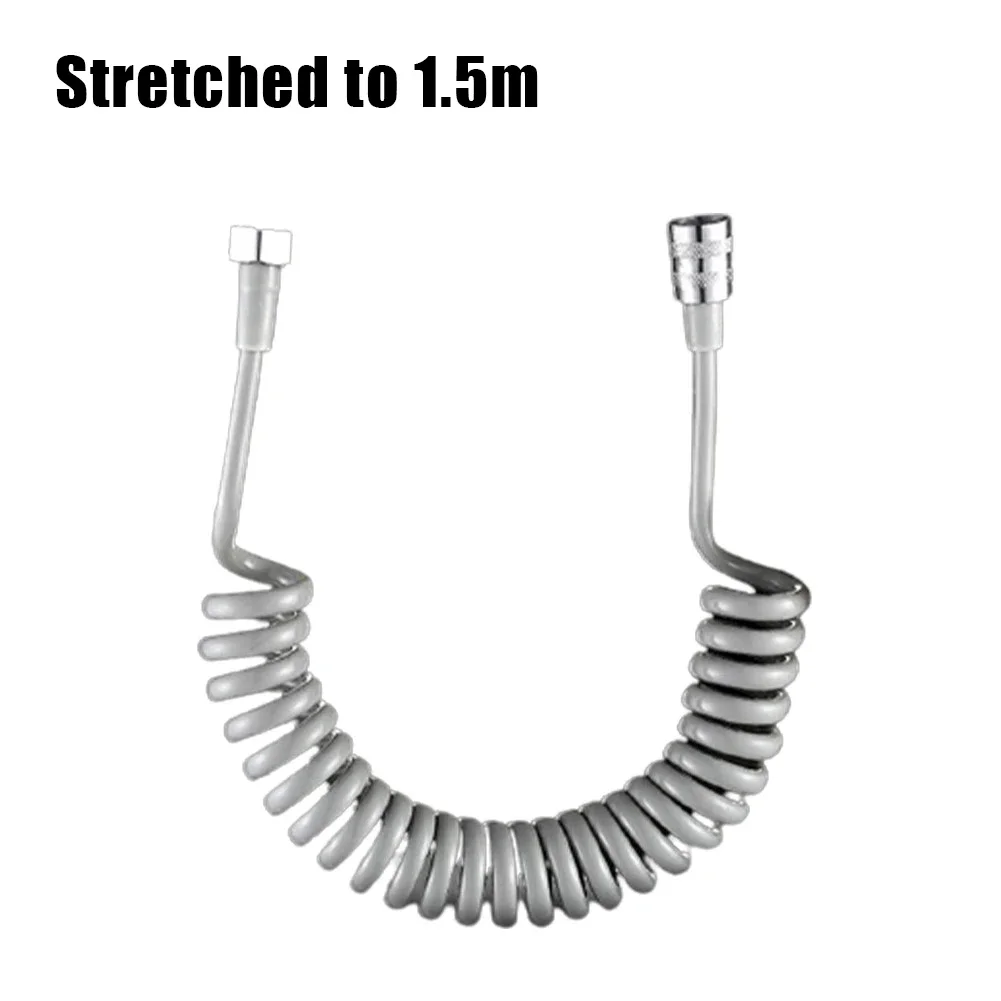 Bathroom Pipe Shower Hose Home Metal Use Spring Telephone Line Style Toilet Accessory Bidet Flexible Practical 3