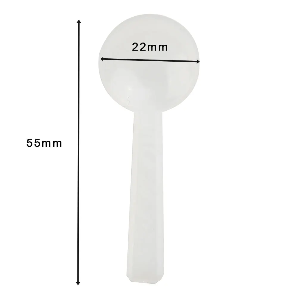 가정용 실험실 사무실 식품 등급 스푼, 커피 분말 화장품 포장 그램 스푼, 측정 스푼, 1ml 50 개