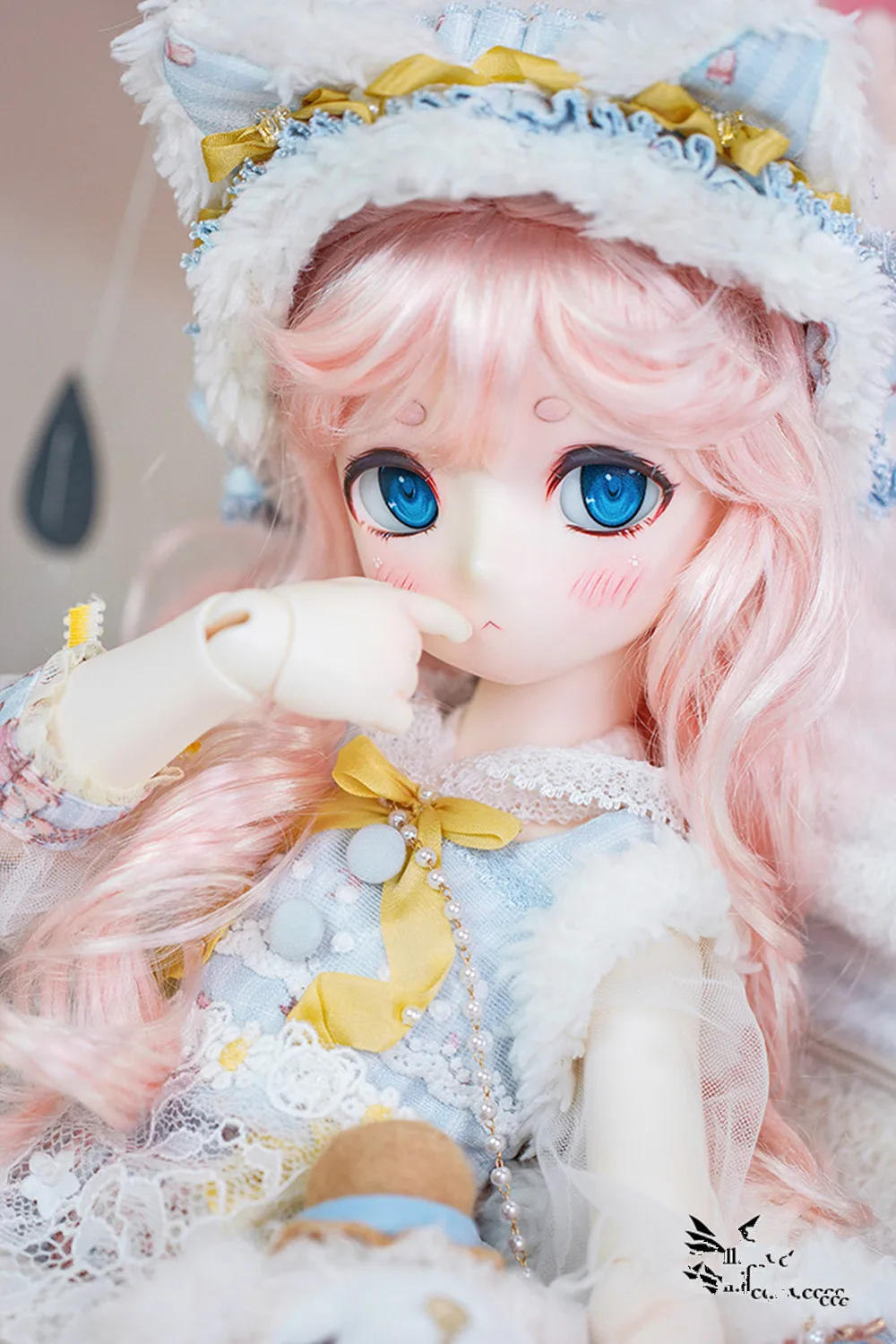 

New premium resin soo toy BJD/SD doula doll 1/4 point girl baby two Yuan cartoon Sandora spot makeup