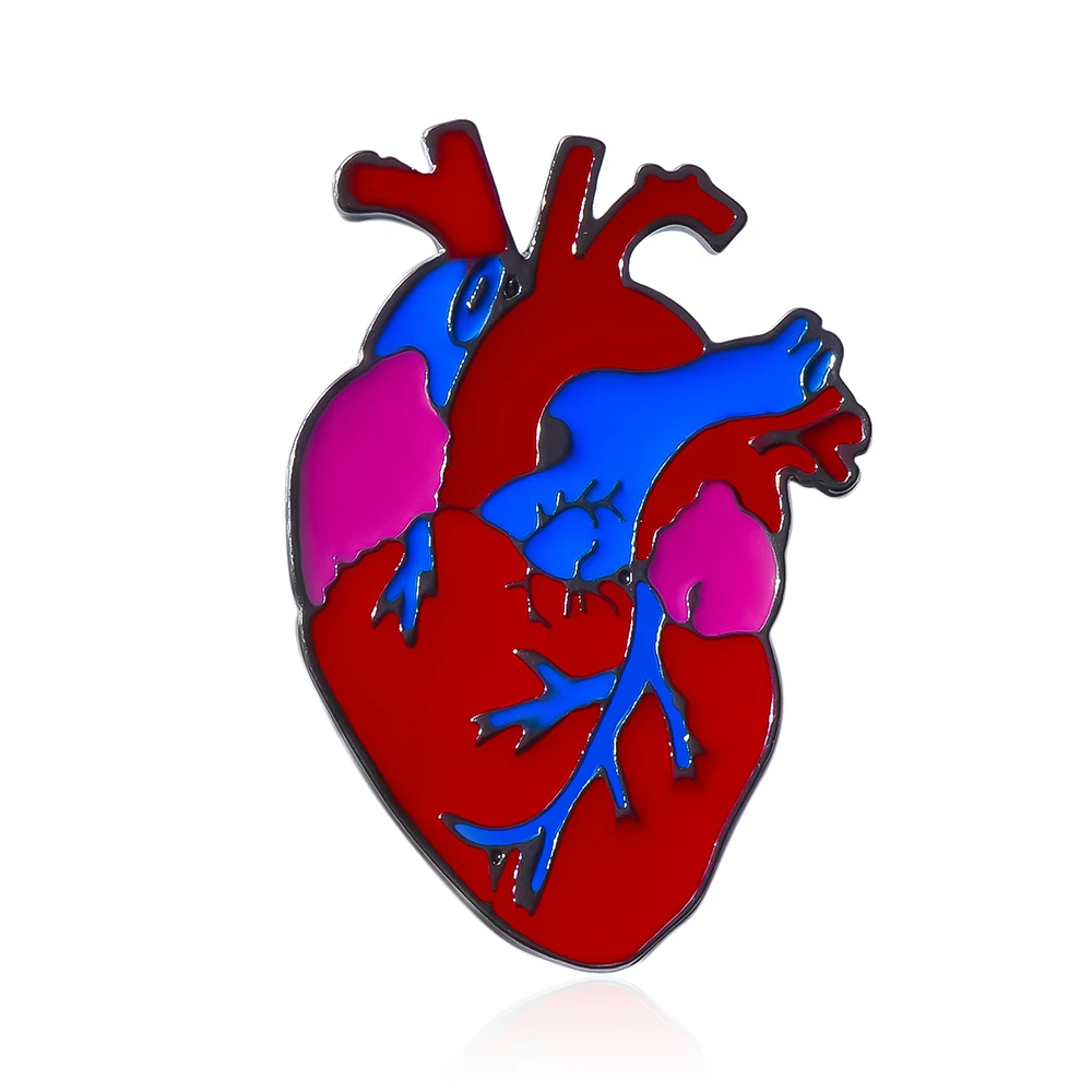 

Classic Medical Cardiac Enamel Brooch Pin Badge Lapel Jacket Accessories Jewelry Hospital Doctor Cardiology Souvenirs