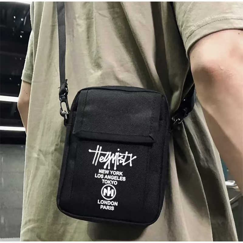 Japanese Style Crossbody Bag for Teens, Hip Hop Classic Shoulder Bag,  Oxford Slung Phone Pouch, Lightweight Mini Messenger Bags