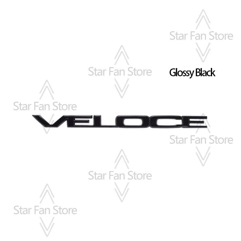 Premium Metal VELOCE TI 3D Car Emblem Decal Sticker