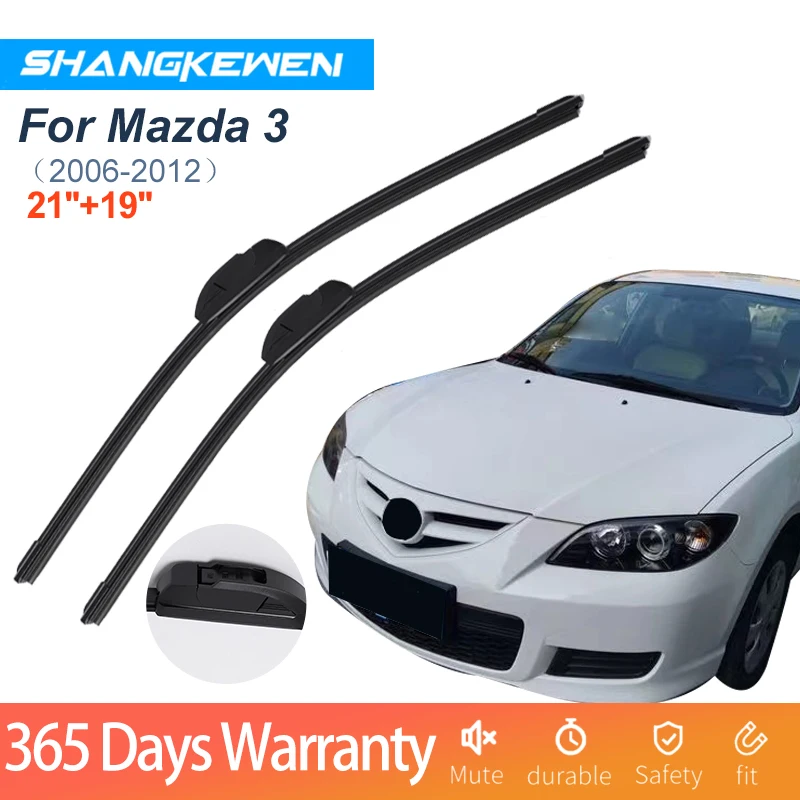 Car Wipers Blade For Mazda 3 Universal Frameless Noise Reduction