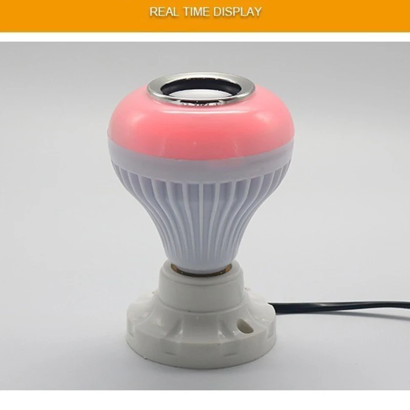 RGB Bluetooth Music Ball Bubble Light Super Bright LED 7 Color Bulb Cool Light Wireless Remote Control with Sound Stage