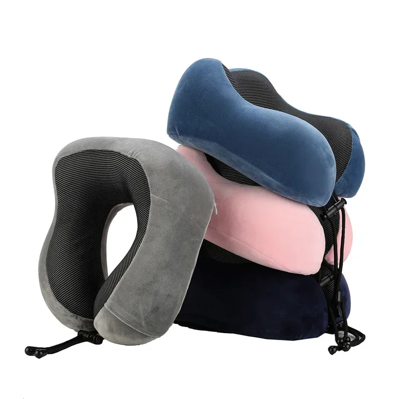 U Shaped Memory Foam Neck Pillows Soft Travel Pillow Massage Neck Pillow Sleeping Airplane Pillow Cervical Healthcare Bedding 4