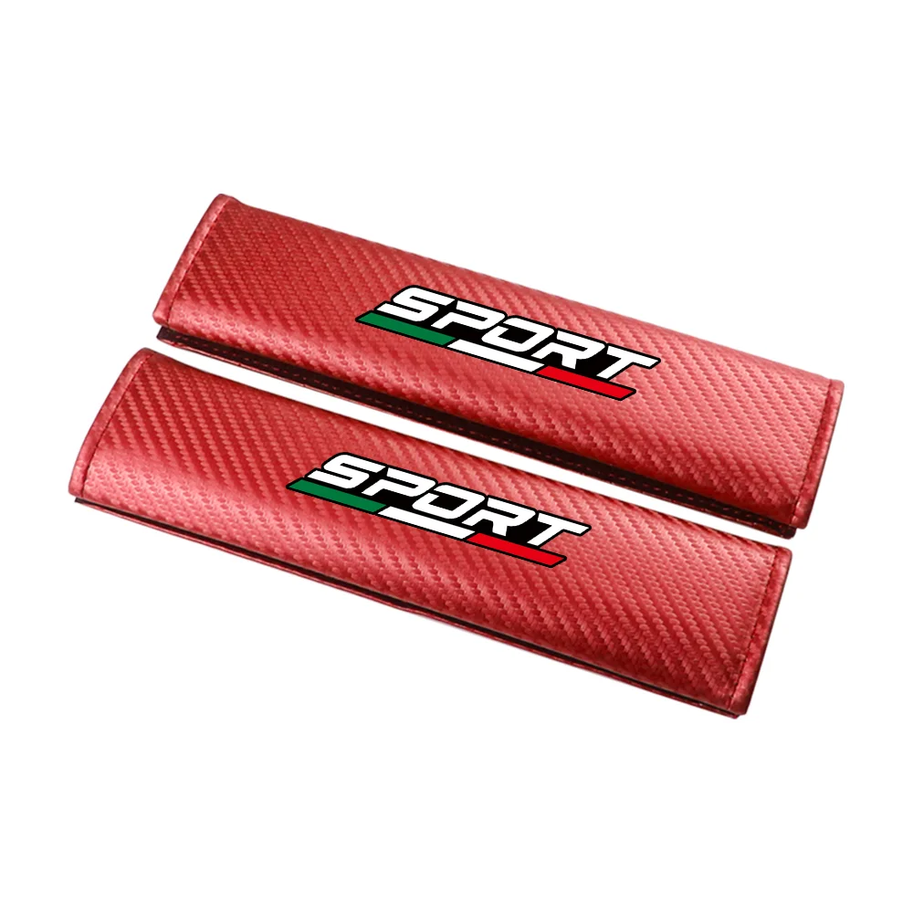 Sport Carbon Faser Auto Sitz Gürtel Abdeckung Sicherheitsgurt Schulter Gurt Schutz Pad Für Fiat Ducato 500 500L 500X Panda Grande Punto – Detail 11