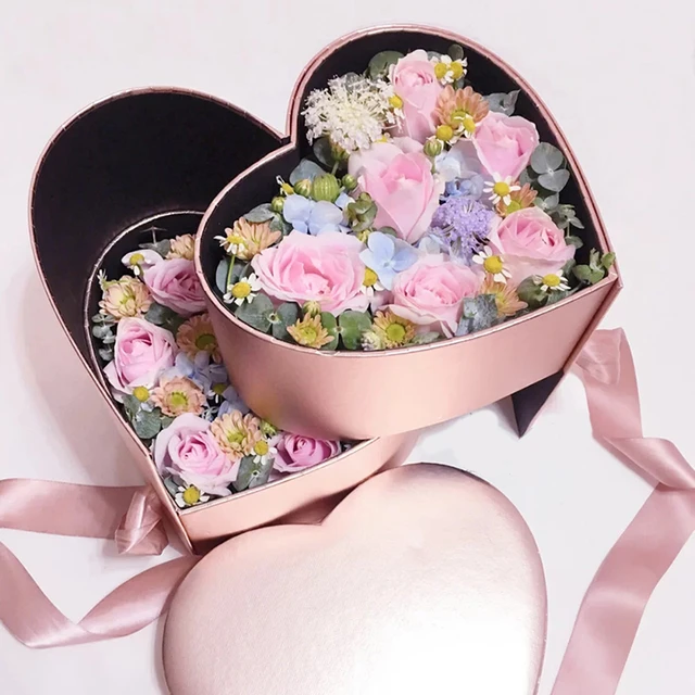 Luxury Gift Double Open Chocolate Box Heart Shape Gift Packaging Rose  Flower Box - China Gift Box and Paper Gift Box price