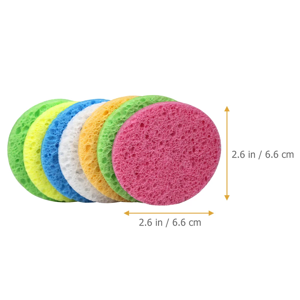 25 Pcs Compression Face Puff Facial Sponges Makeup Blender Removal for Estheticians Cellulose Scrubber Cleansing 5