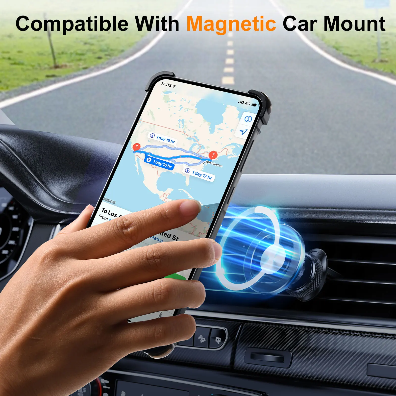 Eary for Samsung Galaxy A56 S25 Edge Phone Case With 360° Rotatable  Magnetic Ring Stand Frameless Shockproof Protector Cover