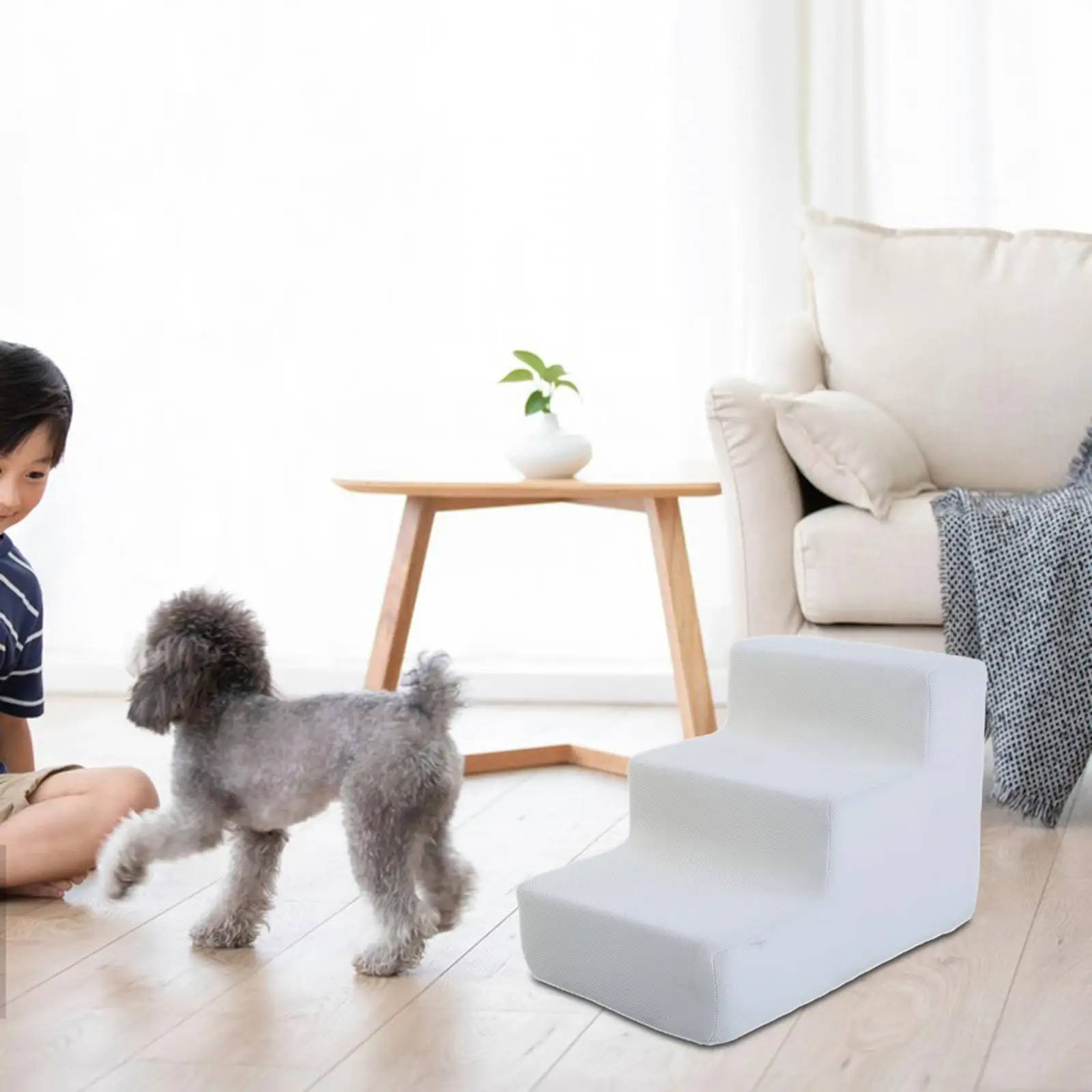 High Density Pet Steps Ladder Cat Ramp Balanced Pet Steps Dog for Sofa Small Dogs and Cats Couch High Beds Puppy Supplies pet ramp stairs