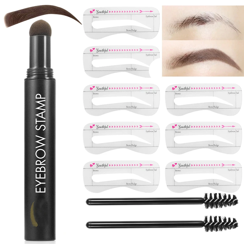 Eyebrow Shaping Professional Kit Eyebrow Pencil Eyebrow Stenci Waterproof Cosmetic Pencil Natural Color Ey_voghion.com