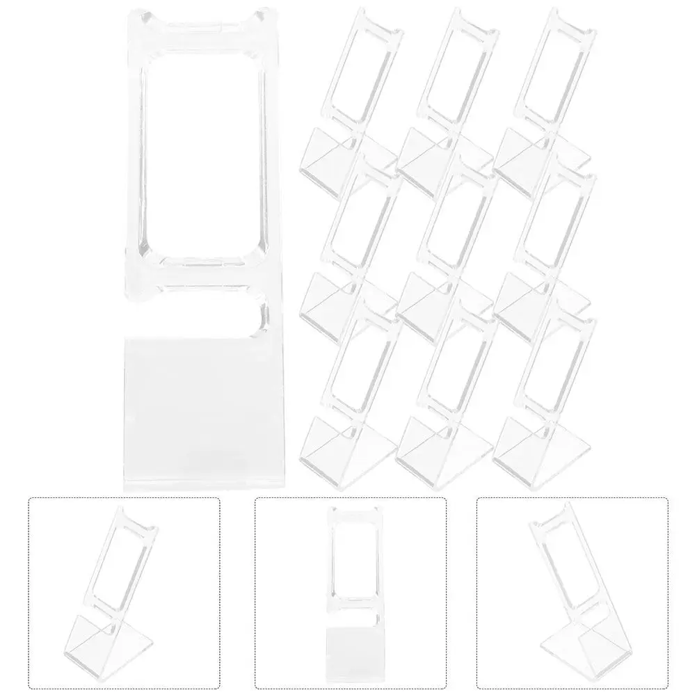 50Pcs 시계 디스플레이 스탠드 투명 L 자형 플라스틱 손목 시계 홀더 주최자 쇼케이스 홈 스토어 쥬얼리 디스플레이 랙